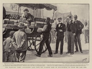 De Transvaal-crisis, het verzenden van goud van de Nationale Bank van Johannesburg om de Kaapse post te halen door Henry Marriott Paget